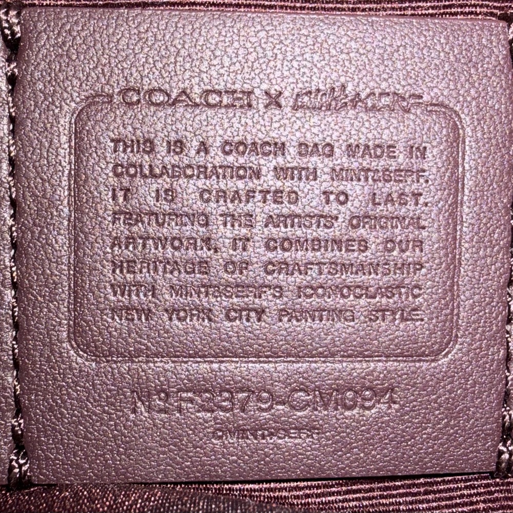 Coach x Mint + Serf Graffiti Mini Satchel Crossbody – Rare Collab 🎨 - Picture 12 of 13